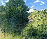 Julian Alden Weir Famous Paintings - Ravine near Branchville